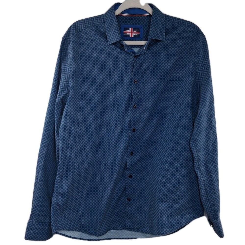 Soul of London Men's Button-Down Shirt Size L